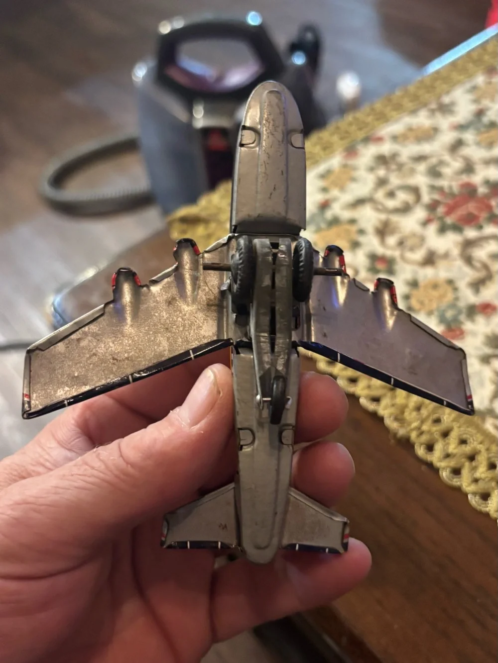 DC-8 Yellow Toy Airplane - Kids Toy Plane